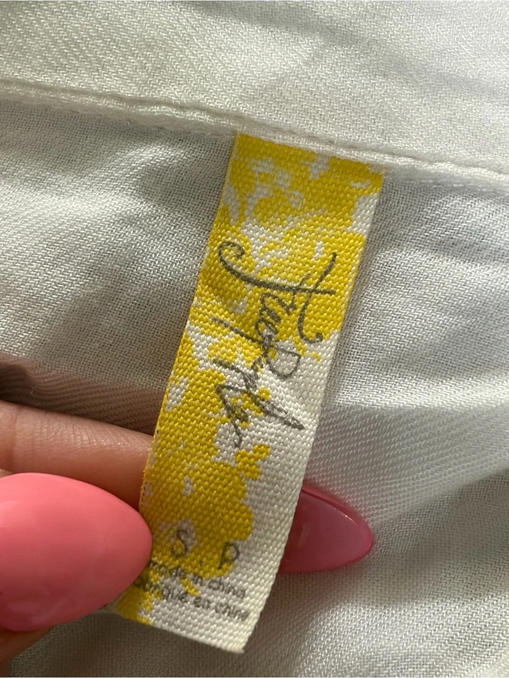 Free People Cream Lightweight Longline Shirt Jacket